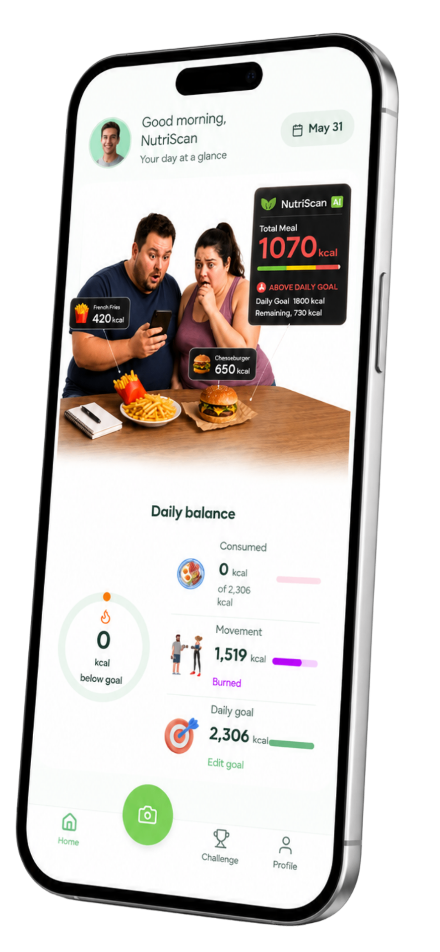NutriScan AI — Track calories with just a picture