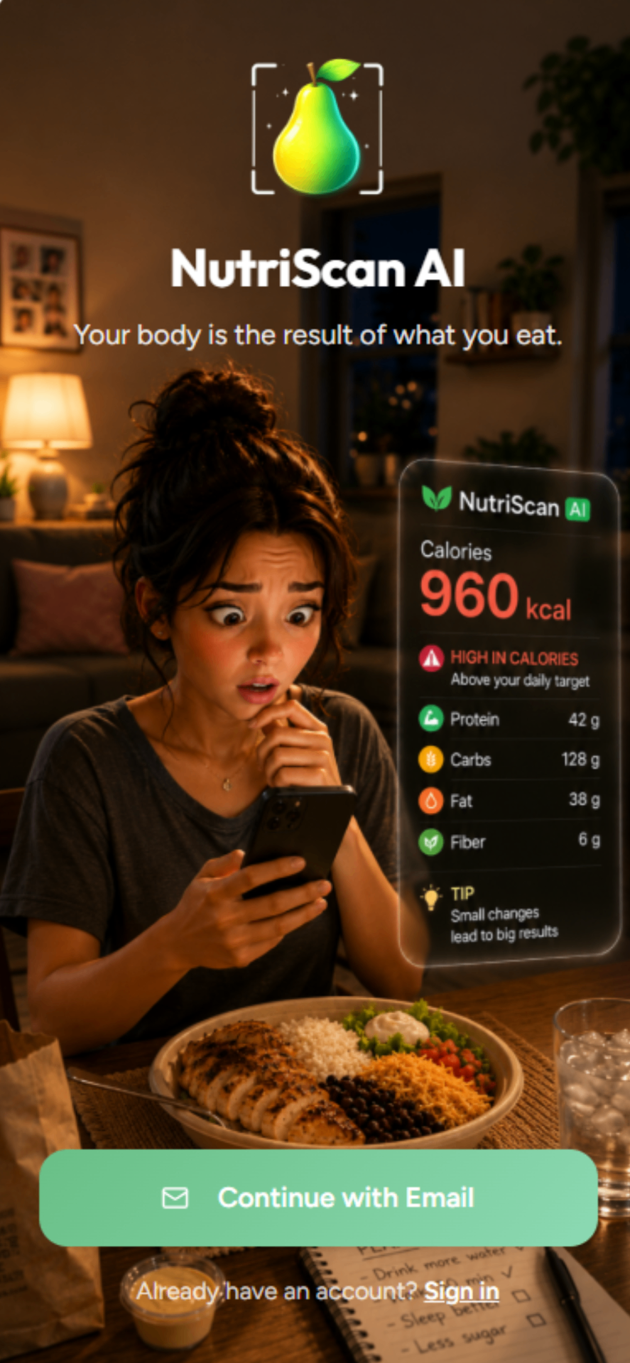 NutriScan AI — Track calories with just a picture